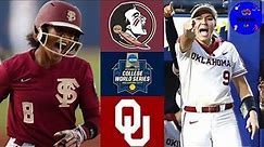 #10 Florida State vs #1 Oklahoma Highlights | WCWS Finals Game 1 | 2021 College Softball Highlights