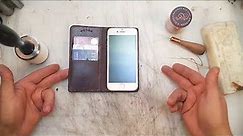 Leather Credit Card Holder Phone Case | DIY | how its made