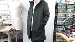 How to sew a hooded wool coat