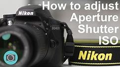 Nikon tips - how to adjust shutter aperture and ISO