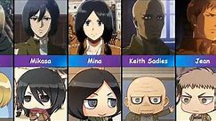 Chibi Versions of Attack on Titan Characters