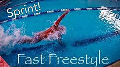 How to swim fast freestyle. Sprint front crawl