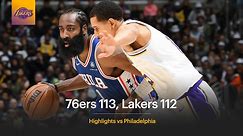 Lakers vs 76ers 01-15-23