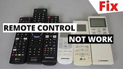 How to Fix TV and AC Remote Control Not Working | Any Brand