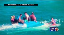 Good Samaritan, Coast Guard crews rescue 5 from capsized boat near Dry Tortugas - WSVN 7News | Miami News, Weather, Sports | Fort Lauderdale