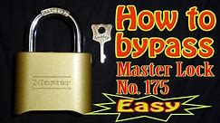 #358 Master Lock No 175 (How to bypass the right way)
