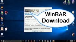 How to downLoad WinRAR and WinRAR download - Windows 10 Free & Easy 2017