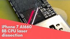 iPhone 7 A1660 Baseband dissect fiber laser \ A1660 вскрытие модема лазером