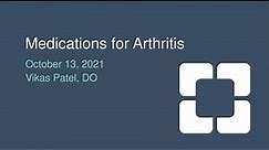 Medication for Arthritis Pain