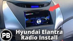 2011 - 2013 Hyundai Elantra Stereo Install Pioneer FH-X720BT