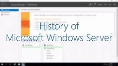 History of Microsoft Windows Server (NT 3.1 - 2016)