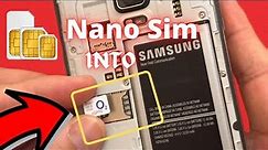 how to insert nano sim card in micro sim card slot ( Samsung and other brands)