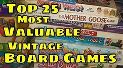 Top 25 Most Valuable Vintage Board Games In 2021