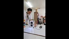 Engineering students make LED lamp activated by hand claps that counts numbers