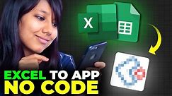 Convert your excel sheet into an app easily (Without Coding) | Excel converter | App DNA