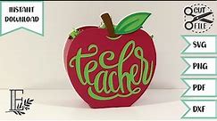 How to make a Teacher Apple Treat Box
