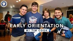 Early Orientation w/ Dean of Students Tim Cook
