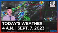 Today's Weather, 4 A.M. | Sept. 7, 2023