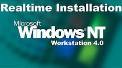 Windows NT 4.0 Workstation Realtime Installation