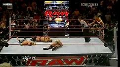 WWE Raw 11/16/09 the tag team triple threat match 2/2 HD