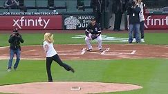 First pitch at White Sox game ends bad