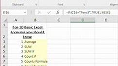 10 Basic Excel functions you should know.