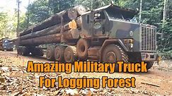 Amazing Trailer Truck Oshkosh M1070 HET 6x6 Military Truck For Logging Forest