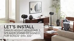 Sanus Height-Adjustable and Fixed-Height Speaker Stand For Sonos Era 300