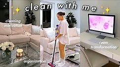 CLEAN WITH ME! *deep house cleaning + organization*