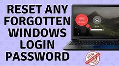 Reset Any Windows Login Password