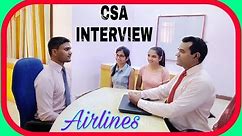 customer #service #agent interview : #Airline #csa