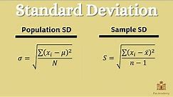 Calculating the Standard Deviation