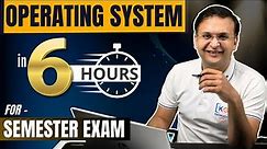 Complete Operating System in one shot | Semester Exam | Hindi