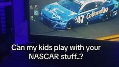 I dont want their little greasy hands breaking everything 😭😭 #NASCAR #Diecast #Funny