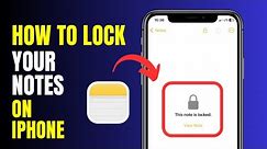 How To Lock Notes On iPhone | Lock iPhone Notes