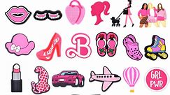 30PCS Pink Shoe Charms for Clog Shoes,Decorations & Favors for Kids Girls Women Teens Adult