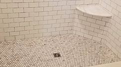 The geometric tile accents pair... - Flooring America