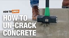 How to Un-Crack Concrete | How to Undo