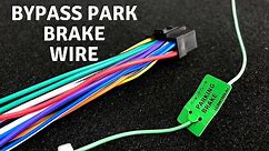 Easiest Way To Bypass Park Brake Wire!