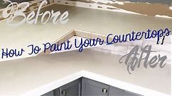 How To Paint Countertops Easy DIY Painting Countertops Amazing Transformation