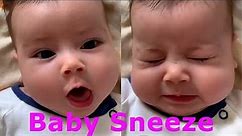 Babies sneezing moment. Cute baby funny videos.