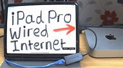 How to use wired internet on iPad Pro 2020 - USB C to Ethernet Adapter