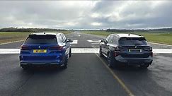 DRAG RACE! BMW X5 M Competition Vs BMW X3 M Competition!