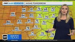 Highs in the 70s, 80s on Wednesday