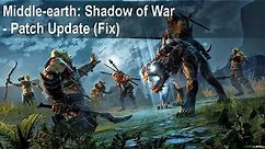 Middle Earth Shadow of War Black Screen Startup