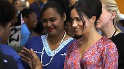 Large crowds cut Meghan Markle's visit short to Fiji market