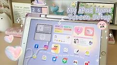 How to customize your iPad Home Screen ✨💜💖 ꒰ Widgets+Wallpaper ꒱