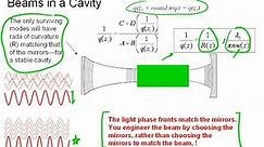 Gaussian Beams in Laser Cavities II