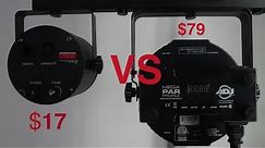 Affordable DMX lighting: 86LED Stage Light vs ADJ Mega Par Profile unboxing and review