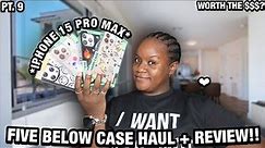 iPhone 15 Pro Max📱Five Below [ MINI ] Case Haul + Review! PT.9! 📦*FALL EDITION* | WORTH THE $$$?✨